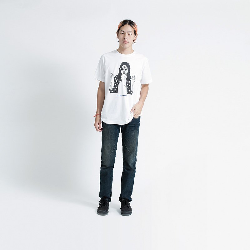 Ts.006 เสื้อยืดผู้ชายแขนสั้น ลาย Young Nation - Image 4