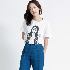 Ts.006 เสื้อยืดผู้หญิงแขนสั้น ลาย Young Nation