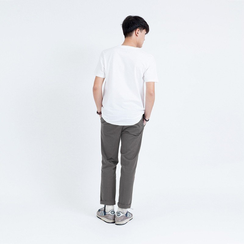 Lp.003 กางเกงขายาวผู้ชาย ผ้าชิโน สีเบจเข้ม - Image 5