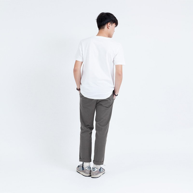 Lp.003 กางเกงขายาวผู้ชาย ผ้าชิโน สีเบจเข้ม - Image 5