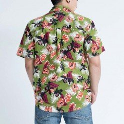 Alternative view of Mr.514 เสื้อเชิ้ตผู้ชายแขนสั้น ลายดอก OLIVE FLORAL สีเขียว