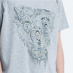 Alternative view of Ts.025 เสื้อยืดผู้ชายแขนสั้น ลาย Open Wide