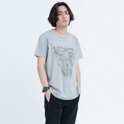 Ts.025 เสื้อยืดผู้ชายแขนสั้น ลาย Open Wide