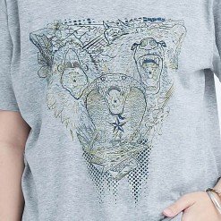 Alternative view of Ts.025 เสื้อยืดผู้หญิงแขนสั้น ลาย Open Wide