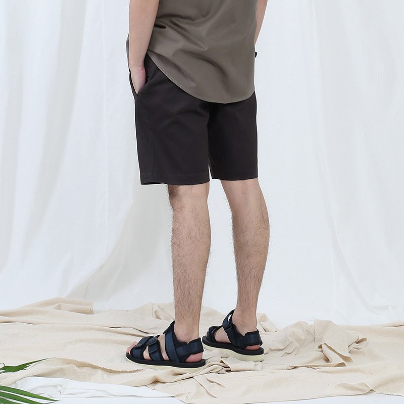 Sp.012 กางเกงขาสั้นผู้ชาย ผ้าชิโน สี Dark Brown น้ำตาลเข้ม - Image 2