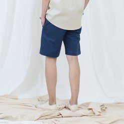 Alternative view of Sp.013 กางเกงขาสั้นผู้ชาย ผ้าชิโน สีน้ำเงิน Navy Blue