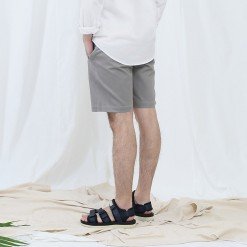 Alternative view of Sp.017 กางเกงขาสั้นผู้ชาย ผ้าชิโน สีเทาอ่อน Light Grey