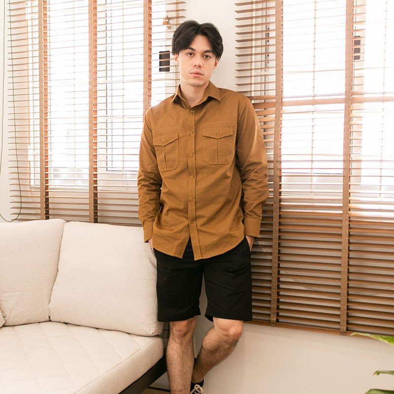 Sp.001 กางเกงขาสั้นผู้ชาย ผ้าชิโน สีดำ - Image 5