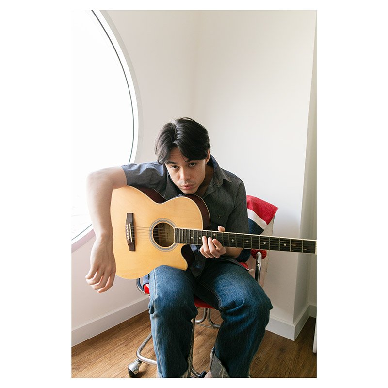 Mr.742 เสื้อเชิ้ตผู้ชายแขนสั้น Jean on Jean สียีนส์เทาเข้ม - Image 4