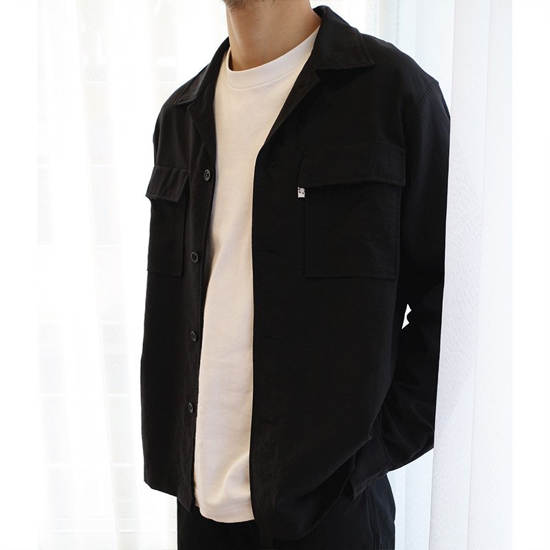 Mr.823 เสื้อแจ็คเก็ตผู้ชาย MMS Curfew Jacket สีดำ - Image 3